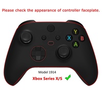 Manettes de remplacement douces au toucher, violettes, pour côtés gauche et droit, coques arrière et poignées de manette pour Xbox Series X & S