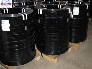 Correa de acero pintada azul y negra de alta calidad del proveedor de China <span class=keywords><strong>Precio</strong></span> de flejado de metal encerado por kg - Product Image 2