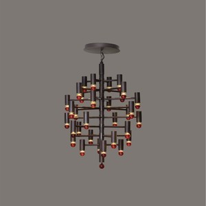 Pouenat Arbre Bulles Chandelier Black E14 <b>Led</b> <b>Lights</b> Switch Control Pendant <b>Light</b> - Product Image 5