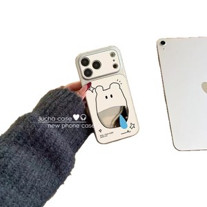 Diseño divertido y peculiar con una carcasa <span class=keywords><strong>de</strong></span> TPU+PC color plateado. Compatible con teléfonos iPhone 14, 15, 16, 17 y <span class=keywords><strong>de</strong></span> la serie Air. - Product Image 5
