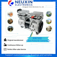 Compresseur d'air à piston en acier inoxydable haute pression silencieux et sans entretien, pompe DC24V/48V, compatible avec l'oxygène monté sur véhicule