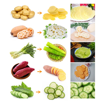 Máquina cortadora de verduras industrial, cortadora de patatas, máquina comercial para cortar alimentos para fábrica de procesamiento de alimentos