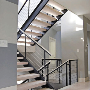 Diseño de parrilla de <span class=keywords><strong>ventana</strong></span> de hierro forjado Prima Escaleras rectas modernas Escaleras de acero Diseño de <span class=keywords><strong>escalera</strong></span> de hierro forjado - Product Image 6