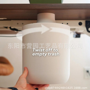 Desktop Dumpster Plastic Waste <b>Bin</b> With Flip <b>Lid</b> Office Desktop Use Rectangular Simple Style Indoor Paper Basket - Product Image 3