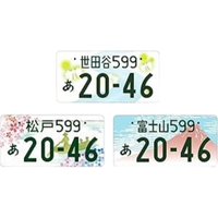 La meilleure usine de Chine personnalise les plaques d'immatriculation en aluminium pour voitures japonaises avec finition brillante - design de marque