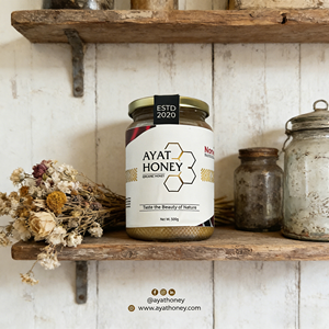 Miel Blanca Ayat Premium, Orgánica, Sin Filtrar ni Calentar, Rica en Nutrientes, Producto Gourmet para la Dieta Diaria y un Estilo de Vida Saludable - Product Image 1