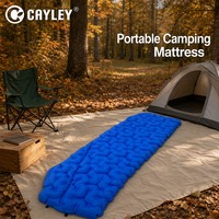 Matelas de couchage gonflable pour le camping en plein air, matelas pneumatique portable matelassé AirCell, imperméable, pour la randonnée, le trekking et les voyages
