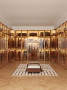 Fabrication en gros d'armoires en bois avec beaucoup d'espace de rangement, armoires en bois, armoires sur mesure, ensemble de chambre à coucher - Product Image 2