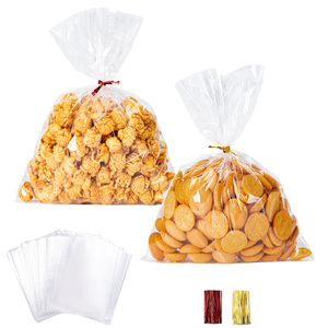 Bolsas de Celofán BOPP con Asas Flexiloop, Transparentes, Opción de Logotipo Personalizado, Grado Alimenticio, para Dulces, para Empaque de Regalos - Product Image 1
