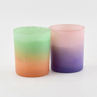 Individuelles 5,3 Unzen Luxusmodernes Modisches Einzigartiges Sojawachs-Matte Zylinder-Duftglas Kerzen-Gläser Geschenkset