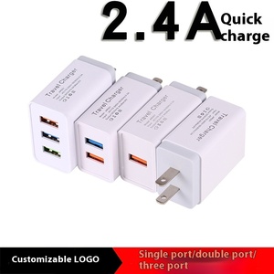 Thông minh pd kép <span class=keywords><strong>USB</strong></span> sạc nhanh 5V/2.4A điện thoại di động & máy tính xách tay sạc 3-<span class=keywords><strong>usb</strong></span> Adapter 15 Wát điện cho chúng tôi/Châu Âu sạc đầu - Product Image 2