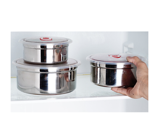 DFL12010 Lonchera Portátil, Práctica Recipiente Hermético de Acero Inoxidable con Tapa, Recipiente Redondo para Sopa, Caja de Almacenamiento de Gran Capacidad - Product Image 4