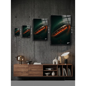 Stampa artistica da parete in metallo con finitura in vetro "The Core of Air" - Product Image 2