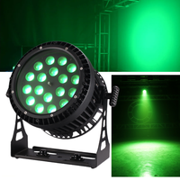 Projecteur LED Par 18x15W RGBWA UV 6-en-1 IP65 étanche DMX en aluminium pour extérieur, scène, mariage, parc, bâtiment