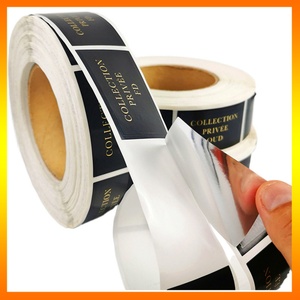 Custom Rectangular <b>Vinyl</b> Waterproof Foil Stamped Seal <b>Sticker</b> Thank You Gift Label for Homemade Packaging and Promotional Gifts - Product Image 6