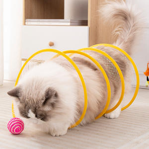 Nuevo Juguete para Mascotas, Túnel para Perros y Gatos, Autoentretenimiento, Alivio del Aburrimiento, Ratón Pequeño, Pluma, Pelota Brillante, Accesorios para Gatitos - Product Image 1