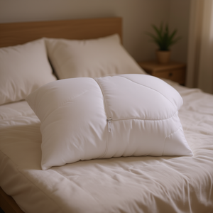 Almohada Acolchada con Funda con Cierre, Lavable a Máquina, Rectangular, Relleno de Fibra de Poliéster Hipoalergénica, Estilo Minimalista - Product Image 2
