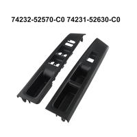 Panel de interruptores de ventana RHD para coche, bisel 74232-52570-C0 74231-52630-C0 74271-52230-C0 74272-52220-C0 para Toyota Vitz 10-14