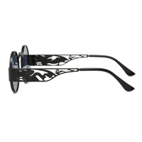 Lunettes de soleil punk rétro légères en métal, monture ronde ajourée personnalisable, motif dragon et phénix, pour hommes et femmes, style steampunk