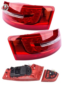 <span class=keywords><strong>Feux</strong></span> arrière LED Audi <span class=keywords><strong>A6</strong></span> <span class=keywords><strong>C6</strong></span> 2009-2012 Berline Lampes arrière 4F5945095J 4F5945096J 4FD945095J Neuf Rouge Gauche/Droite Paire - Product Image 5