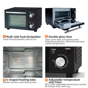 All'ingrosso 10.5QT cucina portatile Timer incorporato Mini tostapane elettrico <span class=keywords><strong>con</strong></span> Timer - Product Image 4