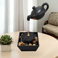 Nouvelle Fontaine de Table Flottante Intérieure 2026 avec Cascade Relaxante et Lumière LED pour la Maison et le Bureau