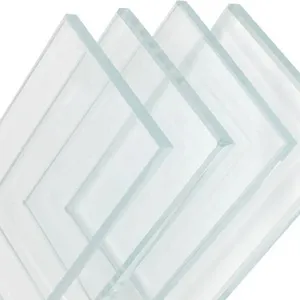 Vidro temperado ultra transparente de 8mm, vidro plano ou curvo para janelas e portas