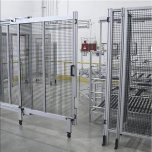 Customized Safety Fence Aluminum Alloy Mesh Frame Industrial Guard Shield for Workshop Automation - Product Image 1