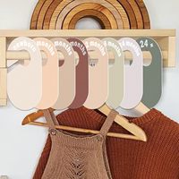 Impression personnalisée Diviseur de placard pour bébé Organisateur de garde-robe de bébé Décor de pépinière Cintres Diviseurs pour le tri