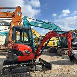 Excavadora usada Kubota U35 55, 5,5 toneladas, 3,5 toneladas, bajas horas de trabajo, envío rápido, bomba japonesa, engranaje de Motor, precio barato - Product Image 1