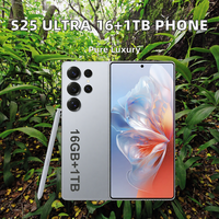 Harga Pabrik 2025 Versi Global Baru S25 Ultra Smartphone Android 16GB+1TB CPU Deca Core 108MP 144Hz Layanan Purna Jual Bahasa Inggris