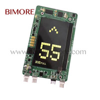 Écran LCD d'ascenseur LMBS430-XO HPIB430VRB-1 NOIR avec caractères BLANC Bimore