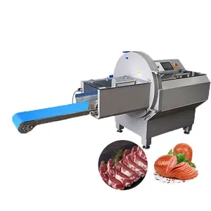 Fully Automatic Ham Slicing Cutting Machine/Sausage Bacon Cutting Machine/Frozen Beef Meat Slicing Equipment