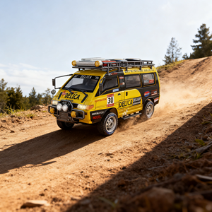 AJB 2.4G Delica 1:24 Auto RC Fuoristrada Proporzionale 4WD con Cavo USB, Telecomando 50M, Pronta all'Uso per 14+ Anni - Product Image 5