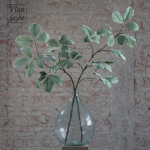 Rami artificiali alti e folli con foglie floccate per decorazioni architettoniche, matrimoni, Ringraziamento, vasi da terra e display commerciali - Product Image 1