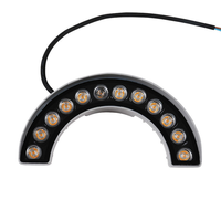 Lampe LED Courbe Ondulée en Forme de Croissant 6W Étanche IP65 pour Extérieur, Éclairage de Toit en Tuiles et Paysage