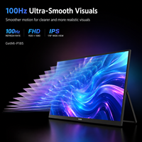 Moniteur portable tactile 18,5 pouces ODM FHD 1920x1080 IPS 100Hz ultra-fin 15 mm double USB-C pour travail à distance et gaming sur ordinateur portable