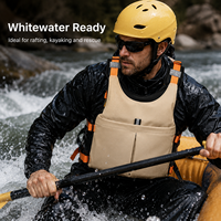 Gilet de sauvetage professionnel 150N pour rafting en eaux vives, en Oxford 600D avec mousse NBR, PFD commercial pour kayak et sauvetage aquatique