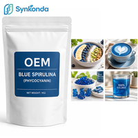 Poudre de Phycocyanine E3 E6 E18 E25 Extrait de Spiruline Bleue Soluble dans l'Eau Vente en Gros Antioxydant pour Adultes Marque Privée
