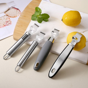 Stainless Steel Lemon Zester Grapefruit Peeler <b>Cheese</b> <b>Grater</b> 4 Pieces Easy To Clean Multifunctional Fruit Vegetable Tool Set - Product Image 1