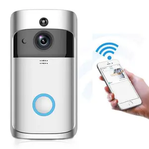 Newest V5 Smart WiFi Video Doorbell Camera Visual Intercom with Chime Night Vision IP Door Bell Wireless Home Security Camera