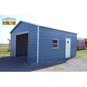 Prefabrik Metal su geçirmez yapı prefabrik bahçe Metal garaj depolama tutuyor çelik yapı tutuyor - Product Image 3