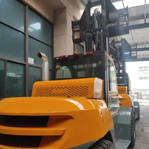 İhracat kanada 10ton Forklift EPA Tier 4 CUMMINS dizel motor ağır dizel Forklift