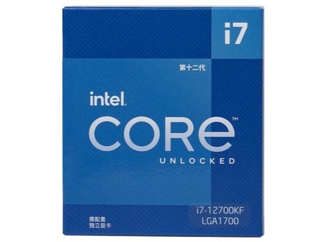 12th Gen Intel Core I7-12700KF Desktop CPU Processor, 12 Cores 20 Threads Intel LGA 1700 3.G 12 Cores