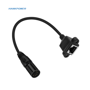 Cable de extensión de conector de red XLR de 5 pines macho a RJ45 hembra, adaptador <span class=keywords><strong>Ethernet</strong></span> XLR 5P para la serie de controladores de DMX-CON - Product Image 4