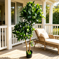 Arbre topiaire artificiel en laurier faux en pot, directement de l'usine, pour décorations d'événements, mariages, Noël, réveillons et fêtes