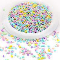 200 pièces 4*6mm perles de verre multicolore perles entretoises en vrac pour la fabrication de bijoux bricolage mignon Bracelets collier artisanat fournitures Z10