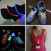 Cordon lumineux LED à fibres optiques en TPU souple de 6 mm, étanche IP68, pour chaussures, chapeaux, colliers, éclairage décoratif