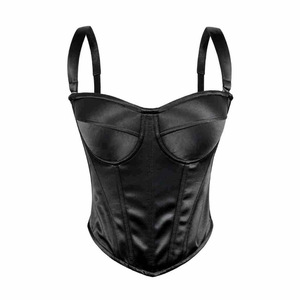 Top Corset Sexy para Mulheres, Sem Alças, com Copas Almofadadas, Cintura Ajustável, Modelador de Corpo com Alças Removíveis - Product Image 1