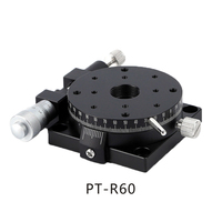 PDV PT- R38/R60/R80/R100/R125 R Axis Manual Rotation Stage Rotating Platform Optical Sliding Table 1-Year Warranty